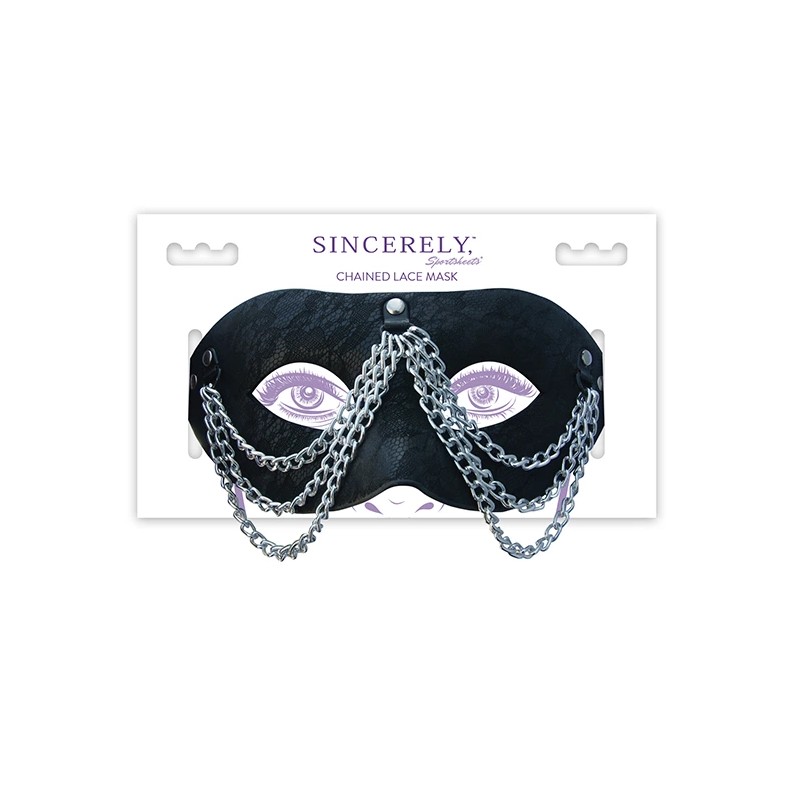 Maska na oczy - Sportsheets Sincerely Chained Lace Mask